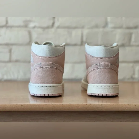 Nike Air Jordan 1 Mid Retro Coconut Milk Legend Pink Sail FQ1926-161 Women Sizes - Picture 9 of 10